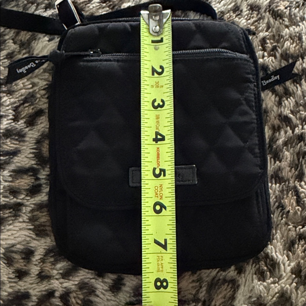 Vera Bradley Quilted Black Mini Hipster Crossbody Organizer RFID Protected 🌹 - Picture 8 of 11